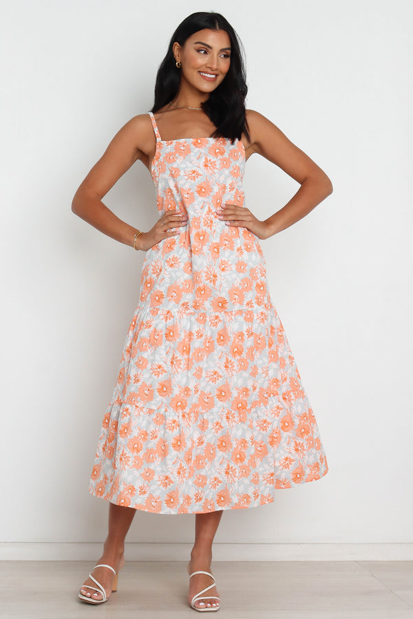 Petal and Pup USA DRESSES Tawo Dress - Orange Floral