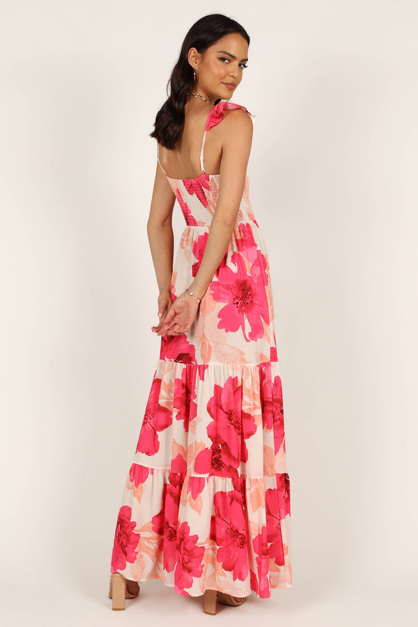 Petal and Pup USA DRESSES Tilly Shirred Maxi Dress - Pink