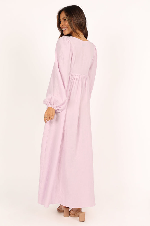 Petal and Pup USA DRESSES Willow Long Sleeve Maxi Dress - Lilac