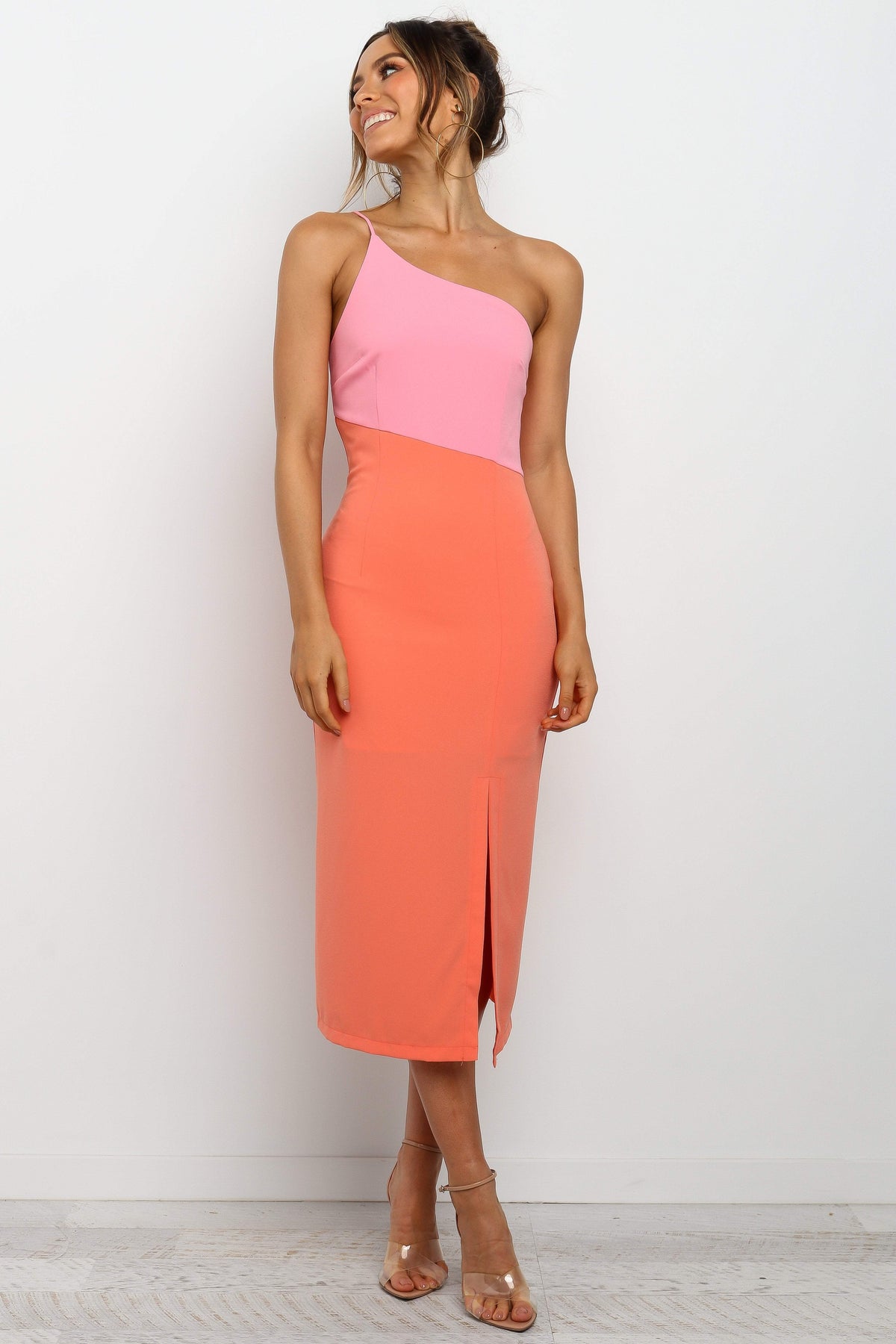 strapless open back dress Petal and Pup Women's Xiomar Dress - Orange