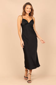 Petal and Pup USA DRESSES Yorelle Midi Dress - Black