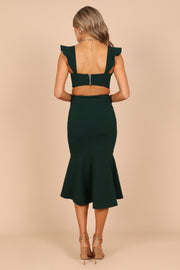 Petal and Pup USA DRESSES @Yvonne Hi Lo Midi Dress - Emerald