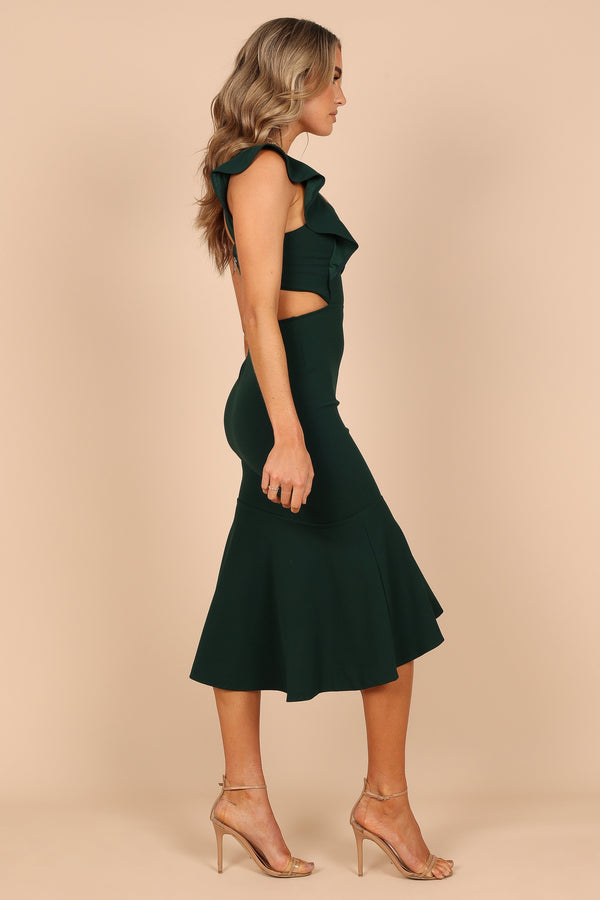 Petal and Pup USA DRESSES @Yvonne Hi Lo Midi Dress - Emerald