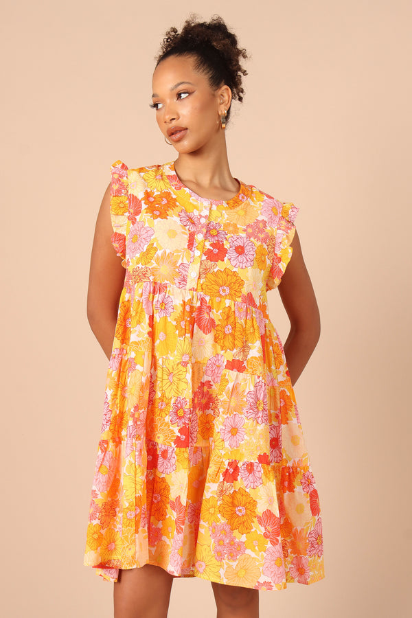 Petal and Pup USA DRESSES Zuma Dress - Orange