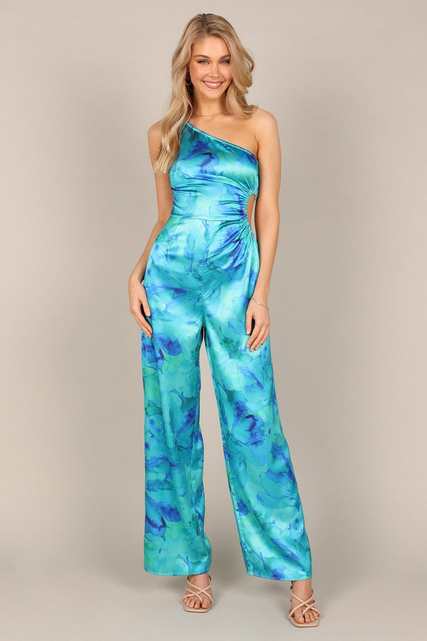 Petal and Pup USA JUMPSUITS Florina Jumpsuit - Blue/Green