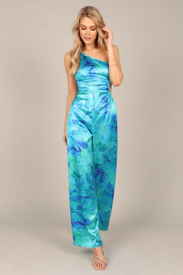 Petal and Pup USA JUMPSUITS Florina Jumpsuit - Blue/Green