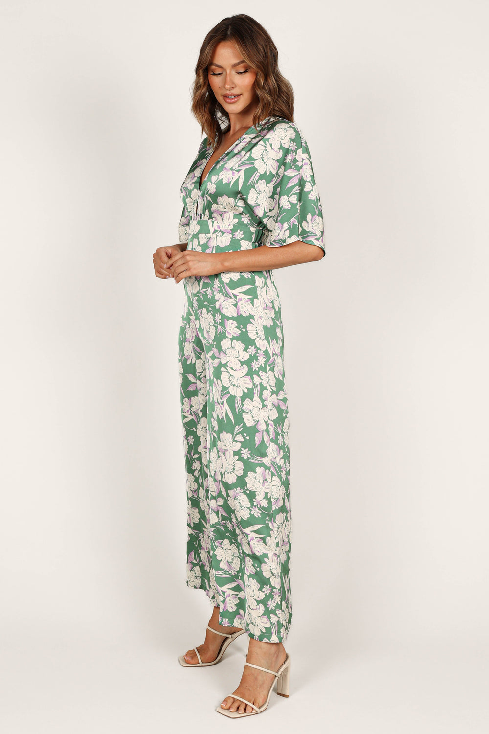 Petal and Pup USA JUMPSUITS Rosalyn Jumpsuit - Green Floral