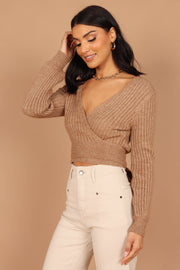 Petal and Pup USA KNITWEAR Brother Knit Sweater - Mocha