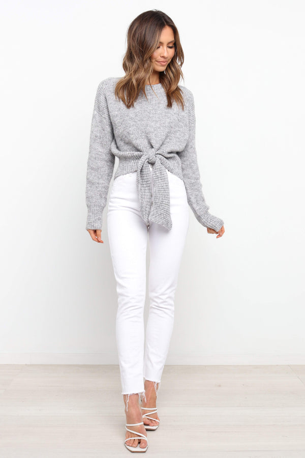 Petal and Pup USA KNITWEAR Captivate Knit - Grey