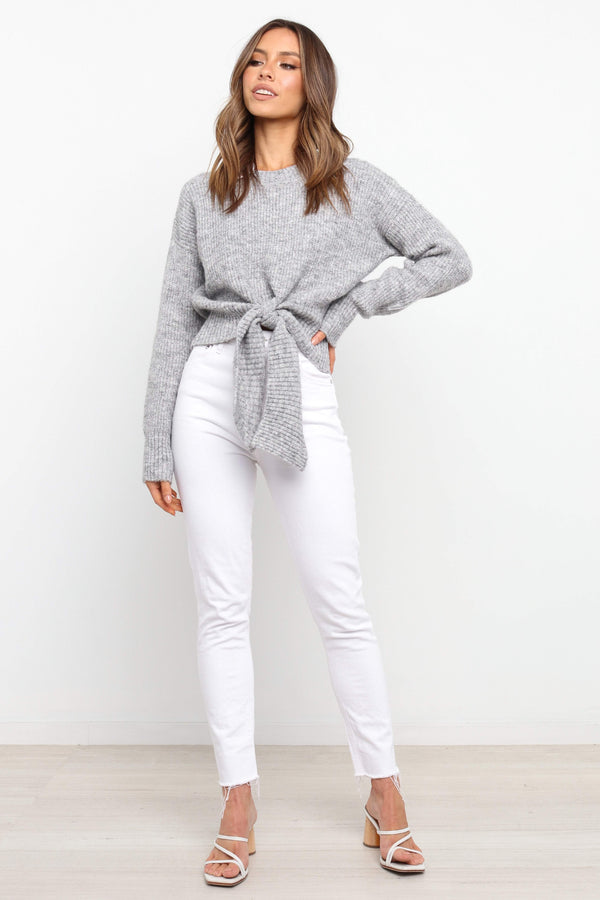 Petal and Pup USA KNITWEAR Captivate Knit - Grey