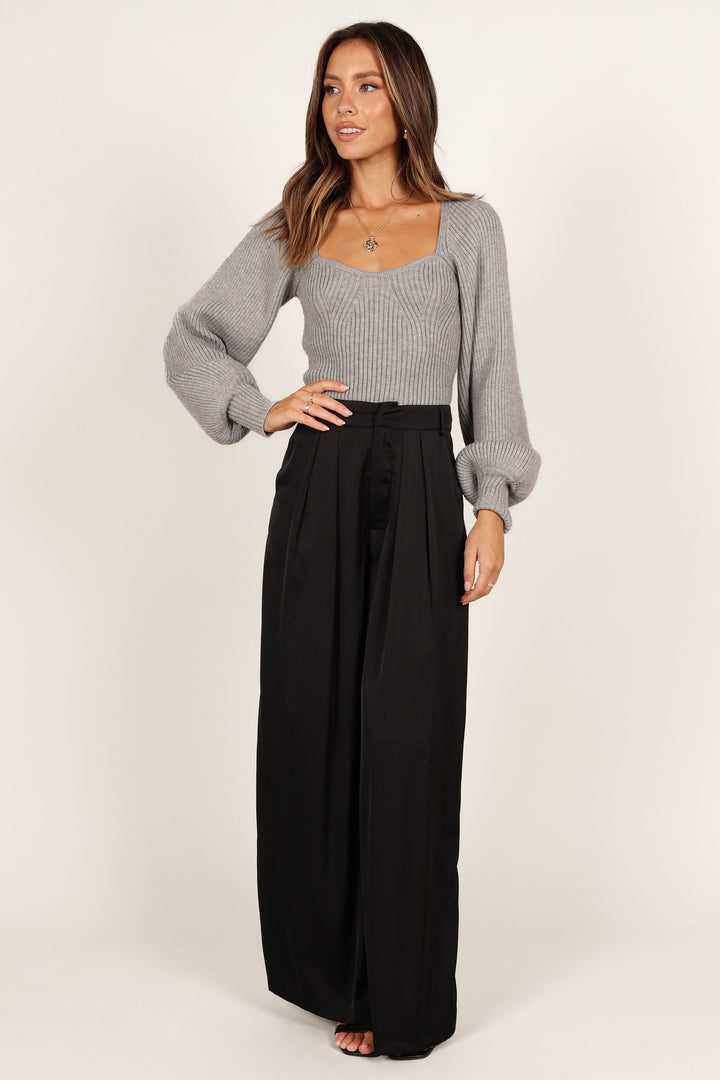 Threaded Pear Giselle applique Cap Sleeve Sweater main image 1