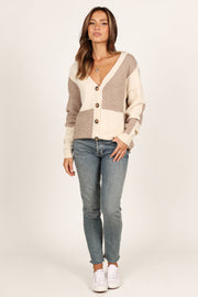 Petal and Pup USA Knitwear Millie Large Check Cardigan - Multi