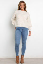 Petal and Pup USA KNITWEAR @Pipsa Knit - White (US Transfer - Don't put online)