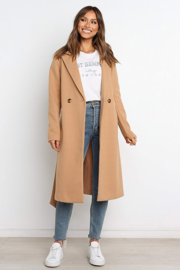 Petal and Pup USA OUTERWEAR Camberwell Coat - Tan