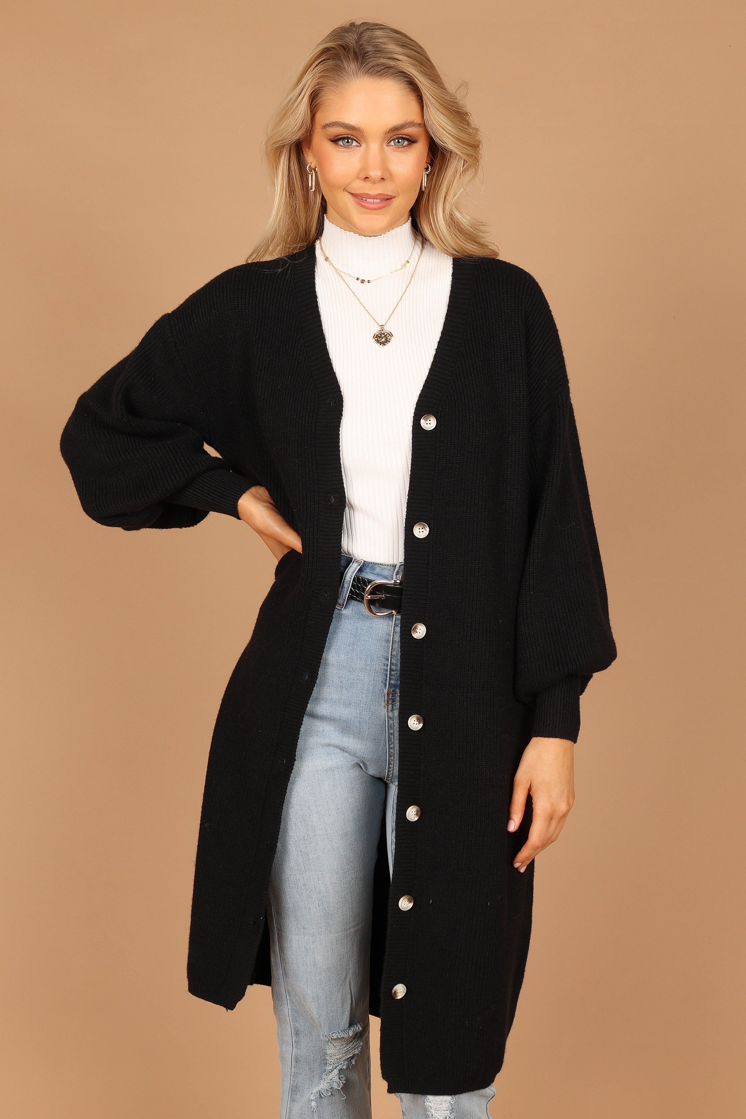 Petal and Pup USA OUTERWEAR Comara Cardigan - Black