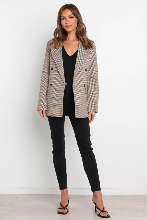 Petal and Pup USA OUTERWEAR Juliette Blazer - Brown