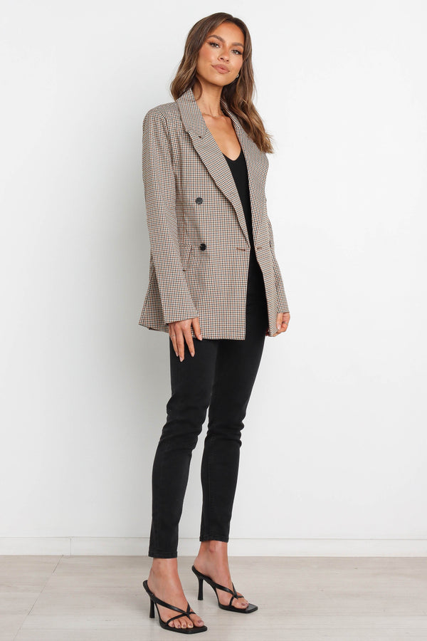 Petal and Pup USA OUTERWEAR Juliette Blazer - Brown