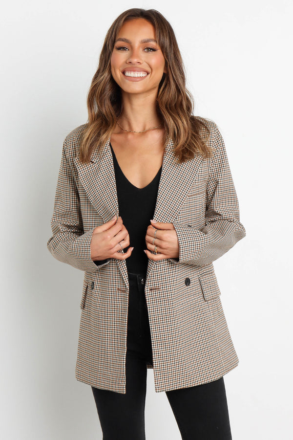 Petal and Pup USA OUTERWEAR Juliette Blazer - Brown