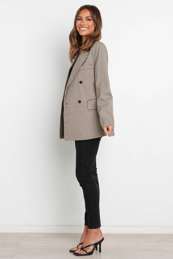 Petal and Pup USA OUTERWEAR Juliette Blazer - Brown