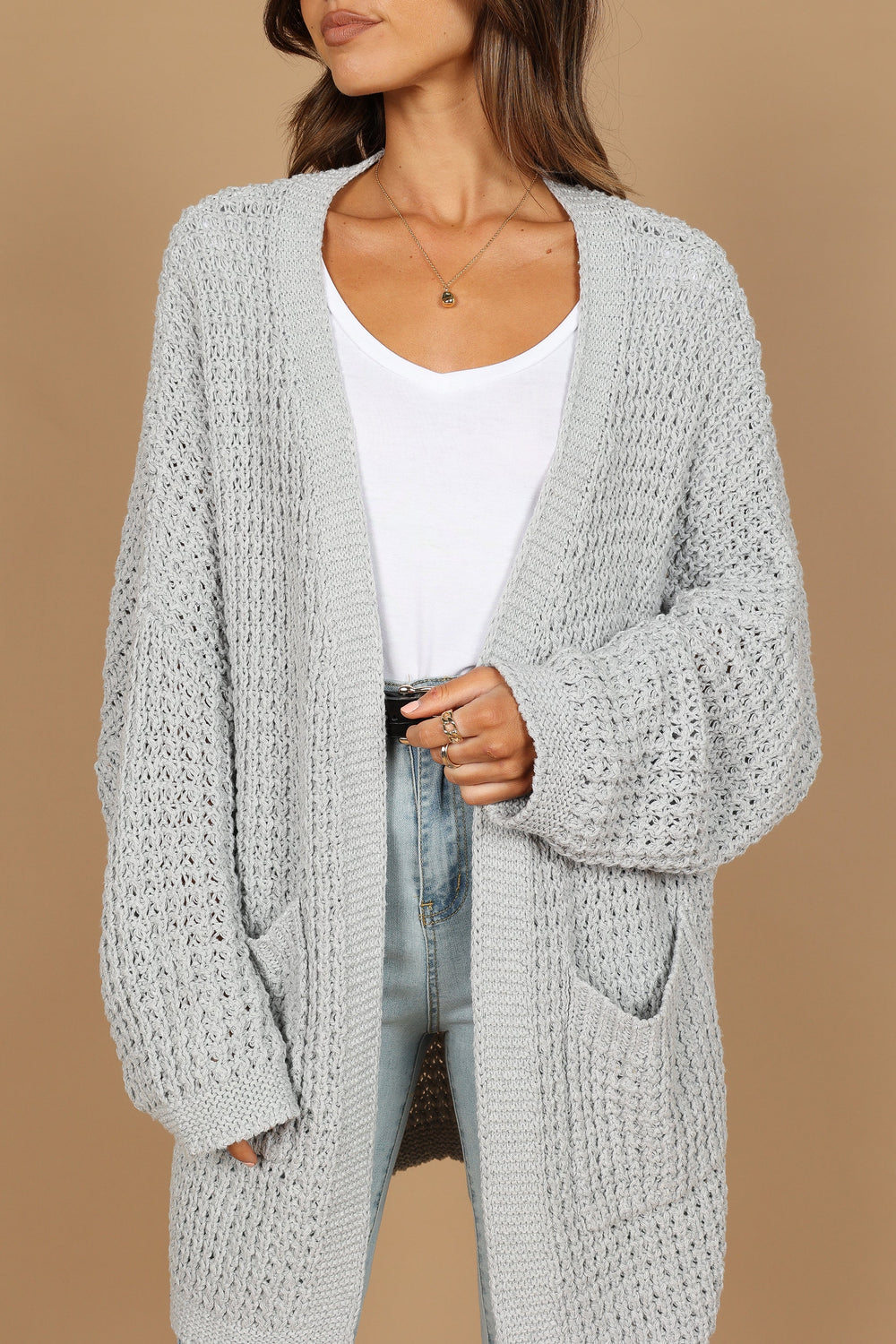 Petal and Pup USA OUTERWEAR Leyonie Cardigan - Grey
