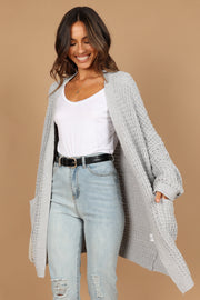 Petal and Pup USA OUTERWEAR Leyonie Cardigan - Grey