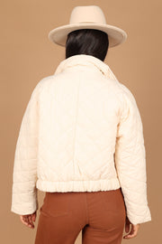 Petal and Pup USA OUTERWEAR Susannah Quilted Jacket - Cream