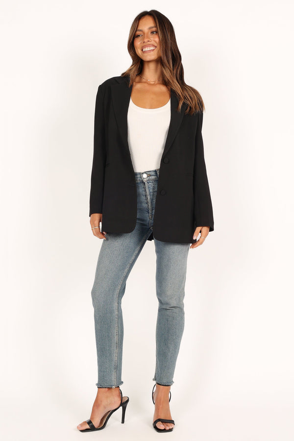 Petal and Pup USA OUTERWEAR Valentina Blazer - Black