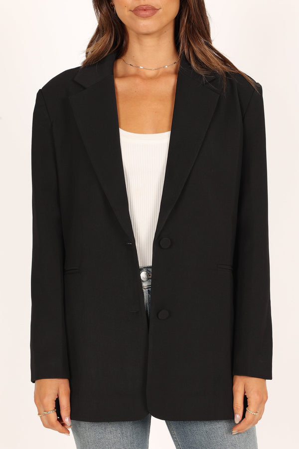 Petal and Pup USA OUTERWEAR Valentina Blazer - Black