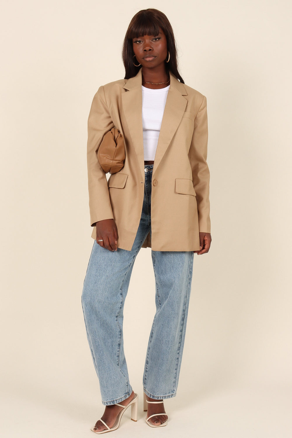 Petal and Pup USA OUTERWEAR Welcome To The Jungle Blazer - Beige