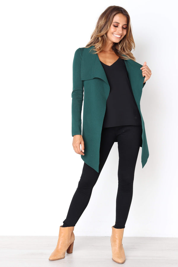 Zimmer Cardigan - Forest Green