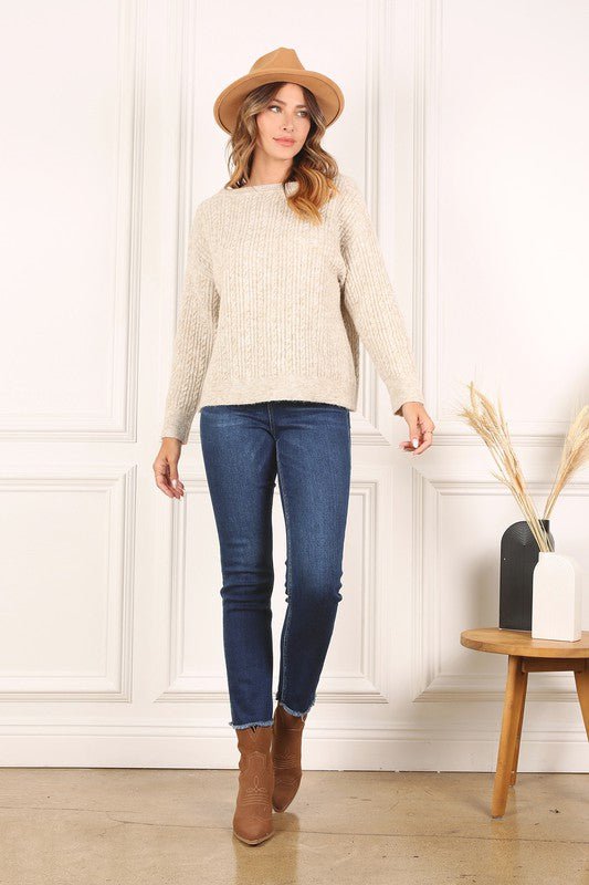 Petal and Pup USA Oversize cable sweater