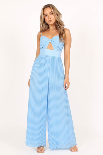 Alice Wide Leg Jumpsuit - Blue - Petal & Pup USA