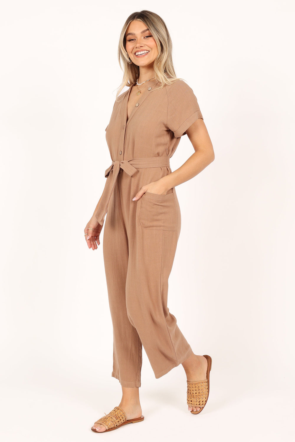 Petal and Pup USA Rompers Archie Jumpsuit - Mocha