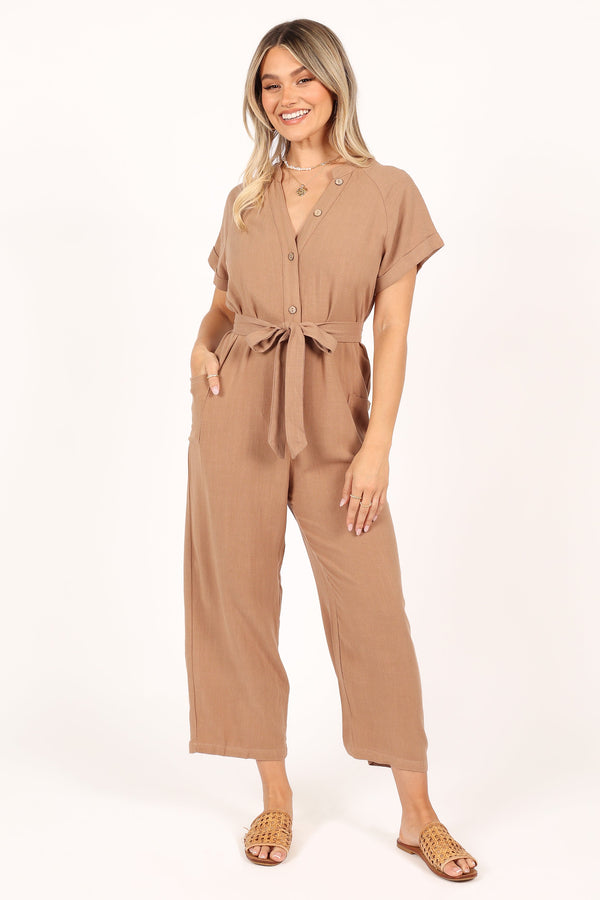 Petal and Pup USA Rompers Archie Jumpsuit - Mocha