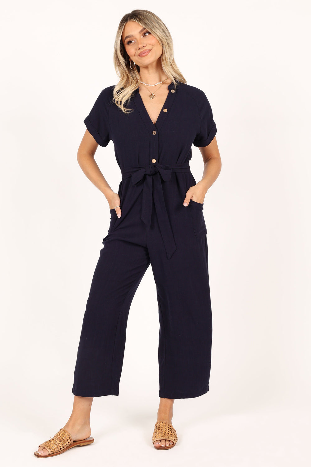 Petal and Pup USA Rompers Archie Jumpsuit - Navy
