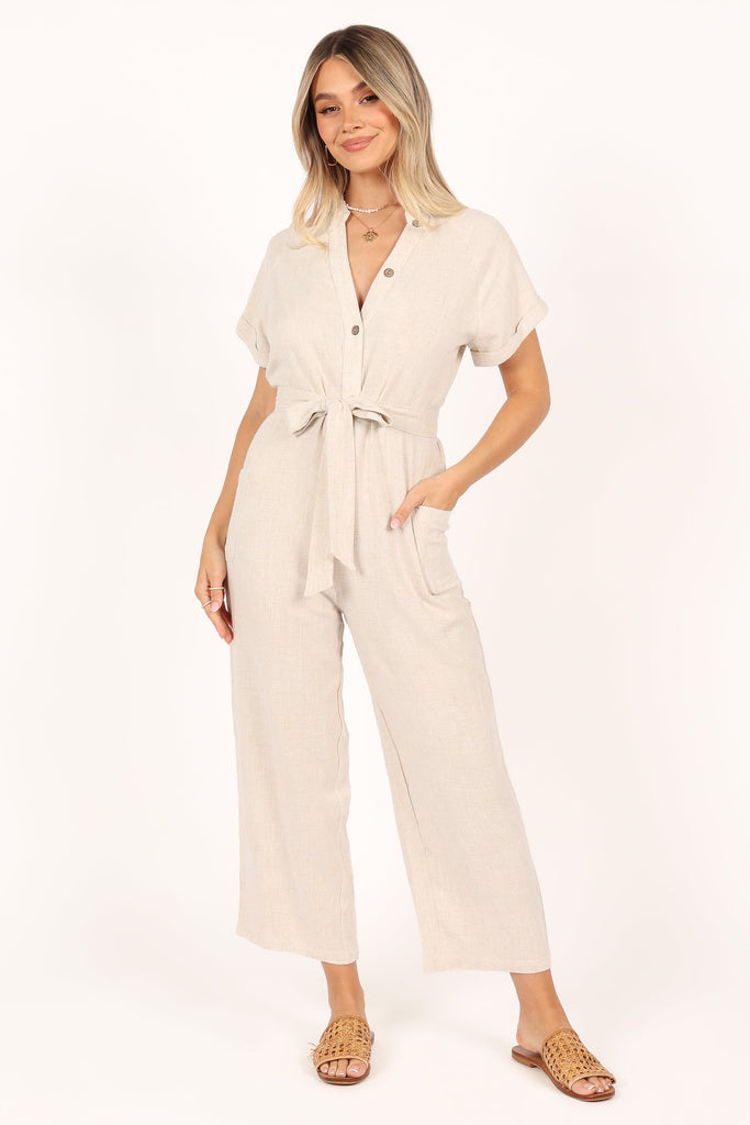 Archie Jumpsuit - Oat