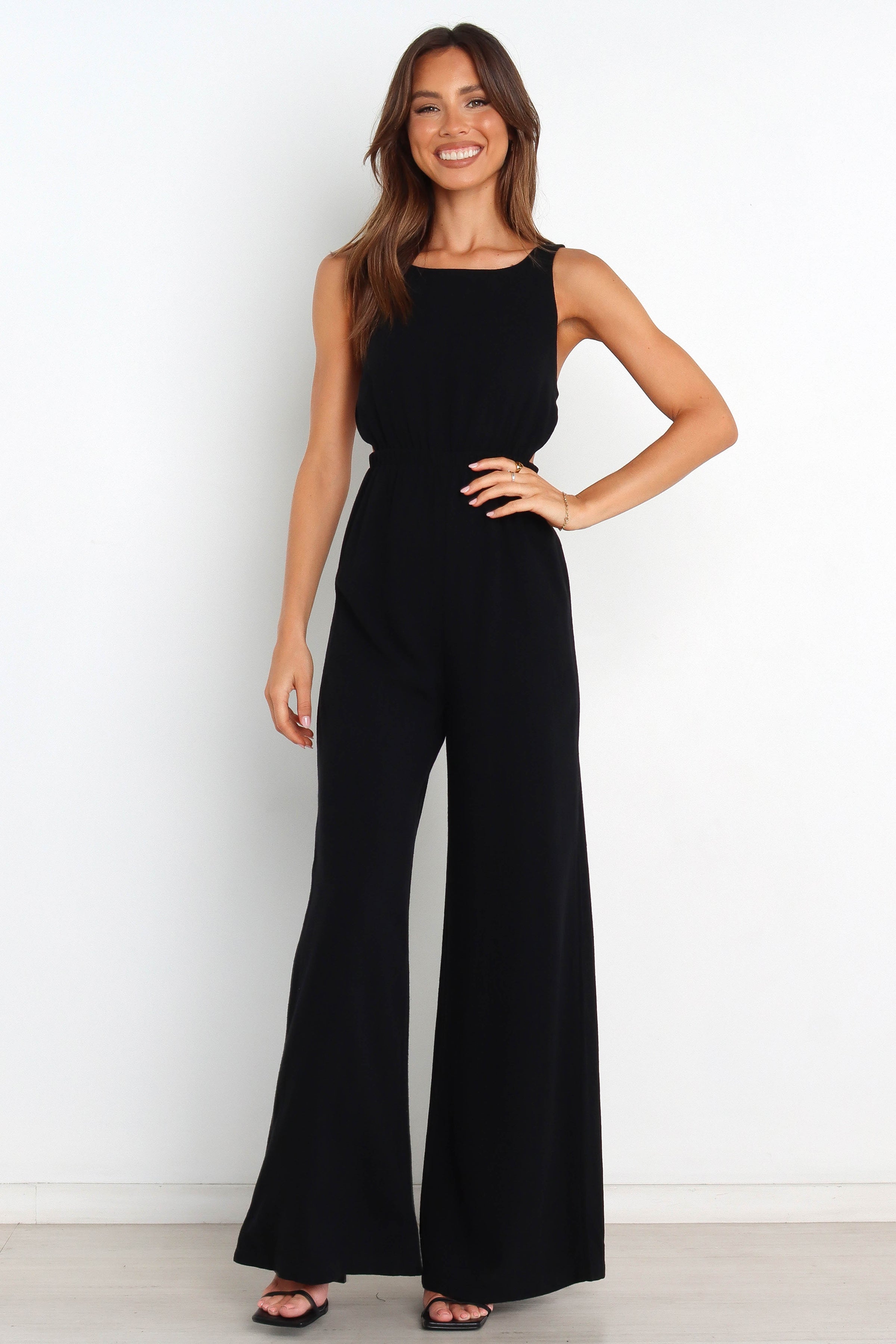 Petal and Pup USA ROMPERS Eddie Jumpsuit - Black