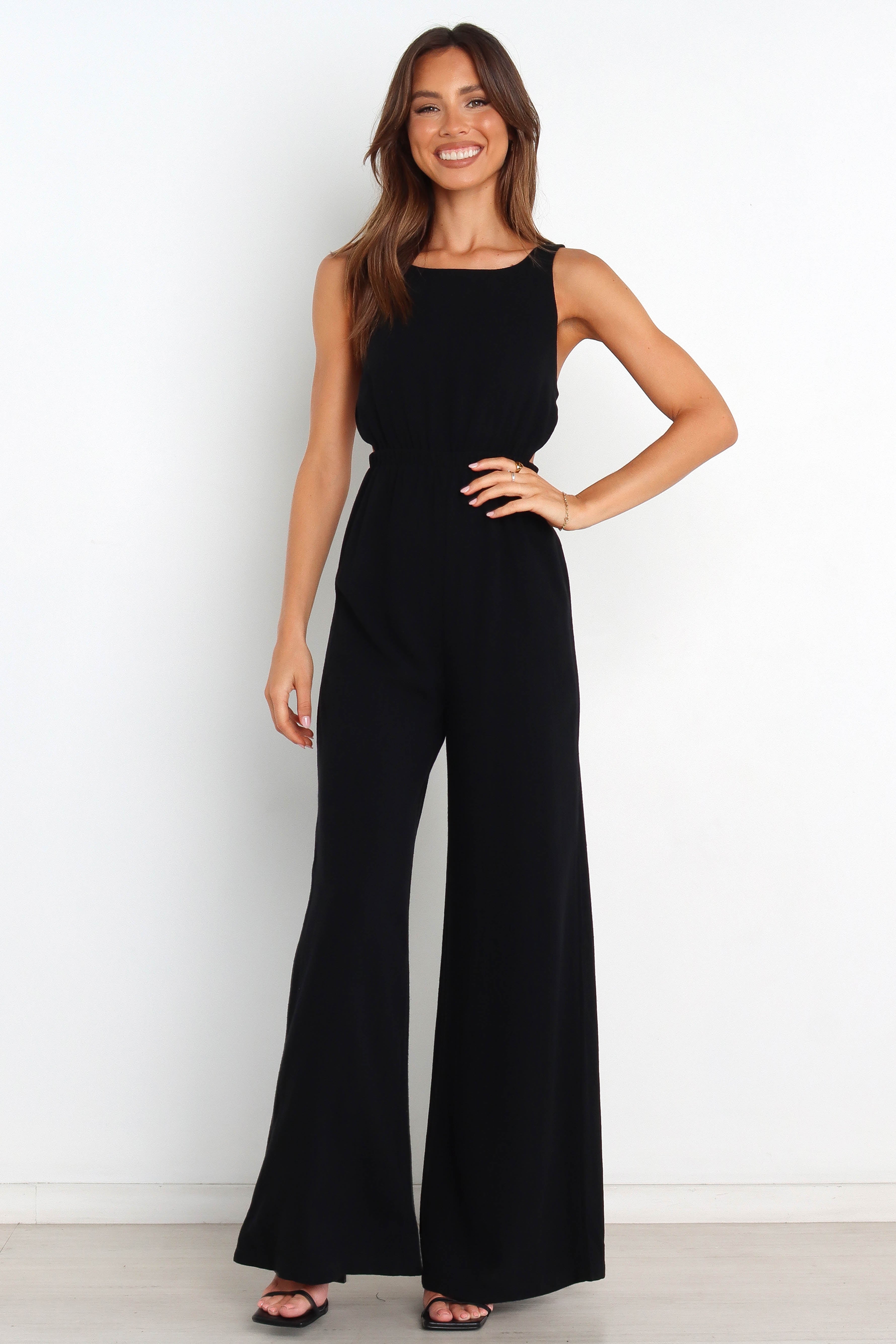 Petal and Pup USA ROMPERS Eddie Jumpsuit - Black