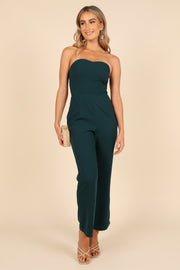 Petal and Pup USA Rompers Nadia Strapless Jumpsuit - Emerald