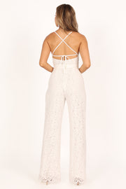Petal and Pup USA Rompers Ophelia Lace Jumpsuit - Ivory