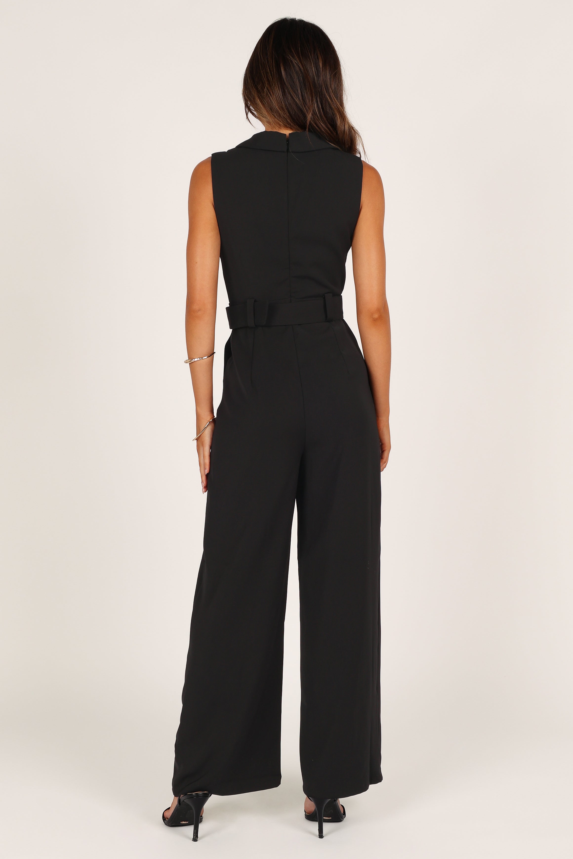 Sienna Belted Jumpsuit - Black | Petal & Pup USA