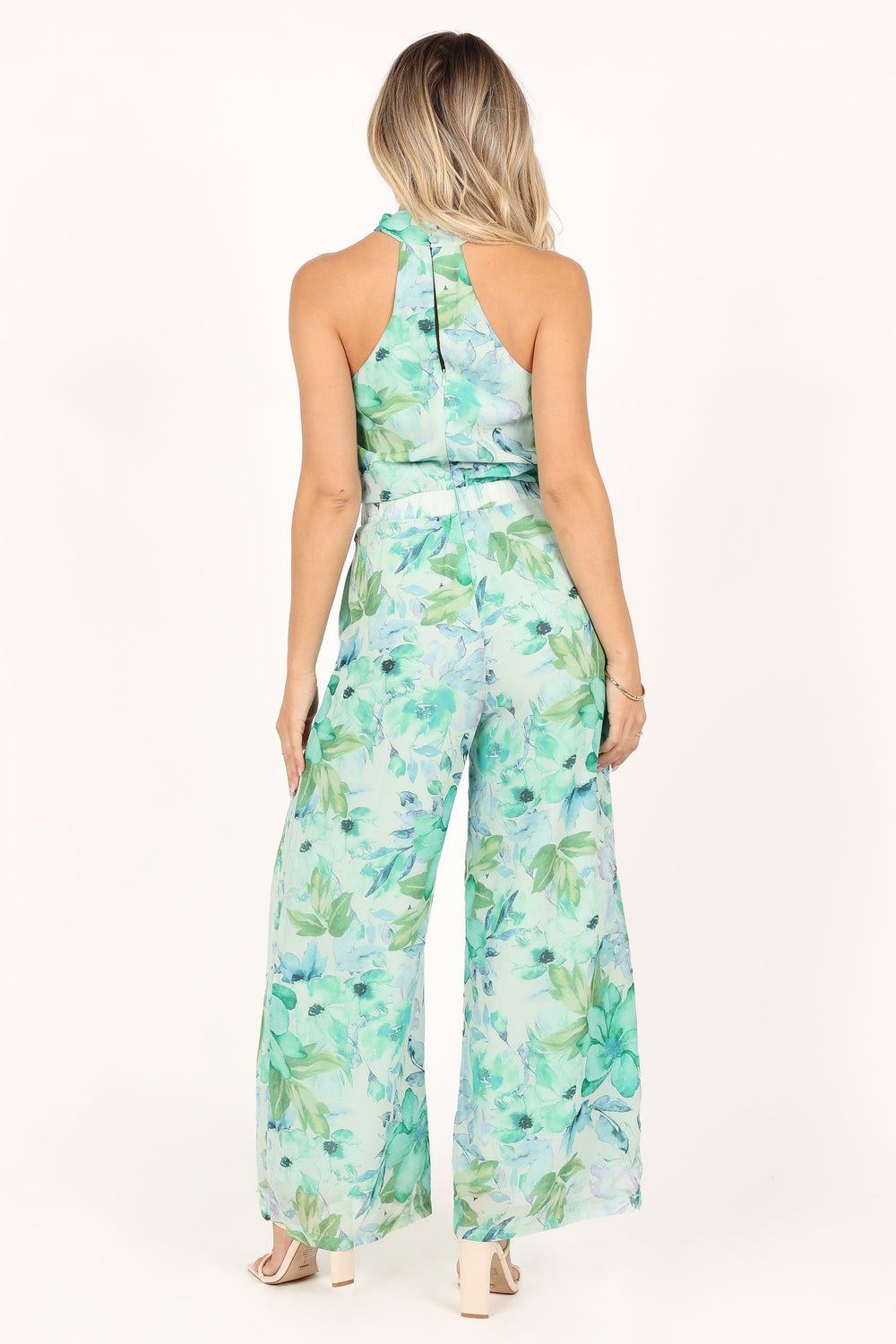 Petal and Pup USA Rompers Stella Halter Jumpsuit - Green