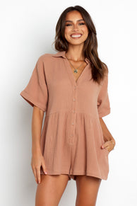 Petal and Pup USA ROMPERS Winny Romper - Mocha