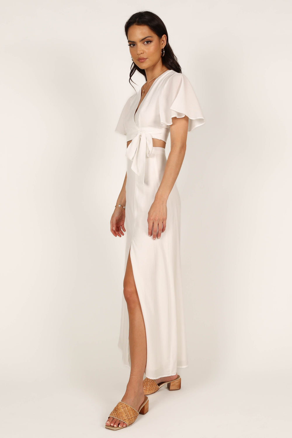 Petal and Pup USA SETS Alaia Wrap Skirt Two Piece Set - White