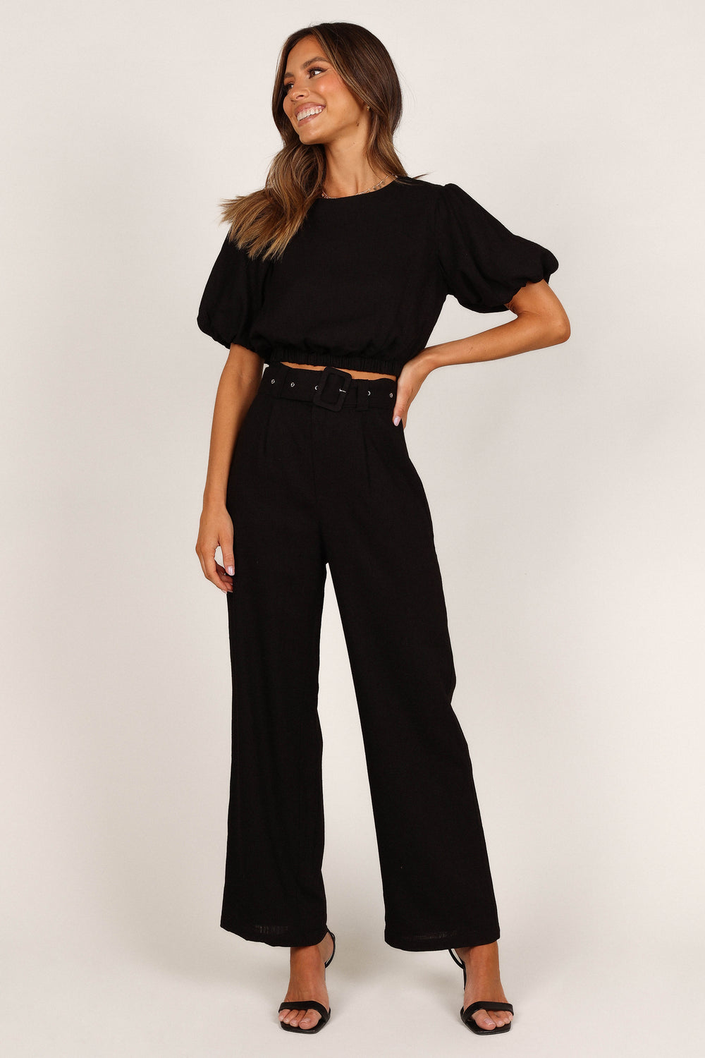 Petal and Pup USA SETS Blakely Pant Two Piece Set - Black