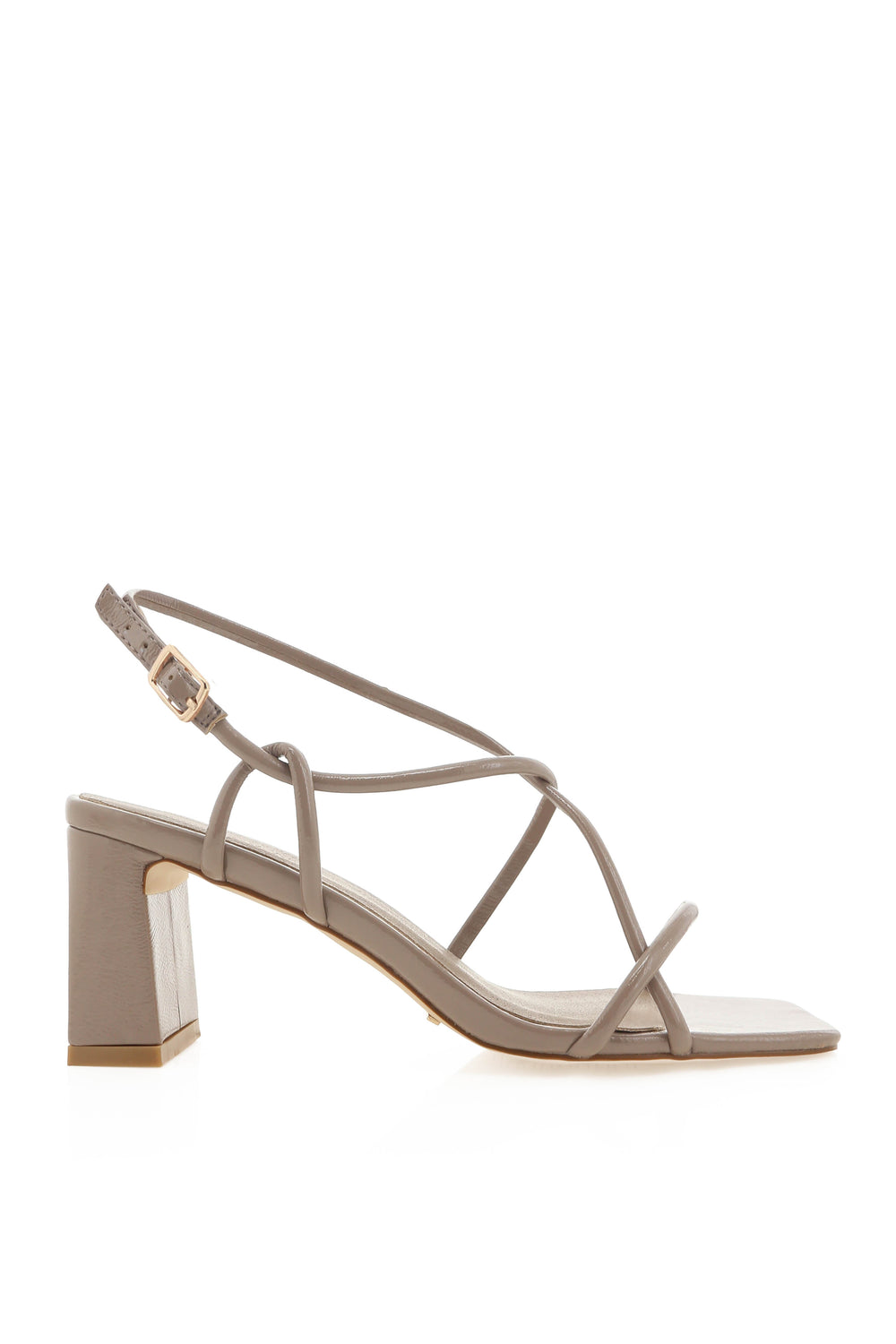 Petal and Pup USA SHOES Iriana Heel - Taupe Crinkle Patent