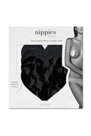 Nippies Basics Adhesive Nipple covers Heart - Black - Petal & Pup USA