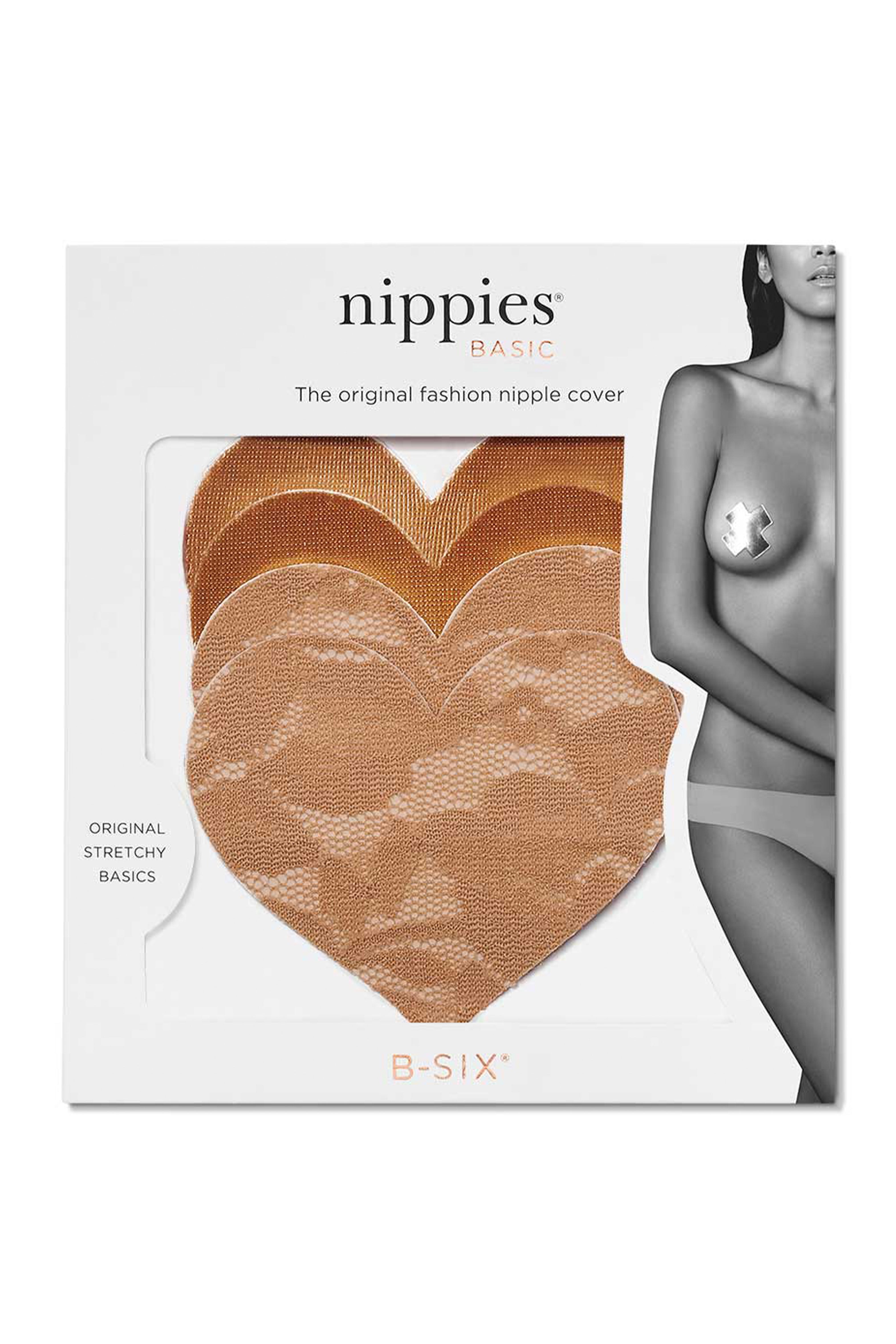 Nippies Basics Adhesive Nipple covers Heart - Caramel - Petal