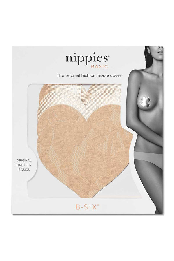 SWIM & INTIMATES Nippies Basics Adhesive Nipple covers Heart - Creme