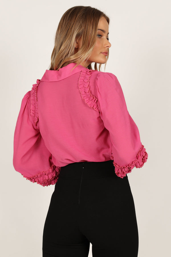 TOPS @Bettina Shirt - Fuchsia